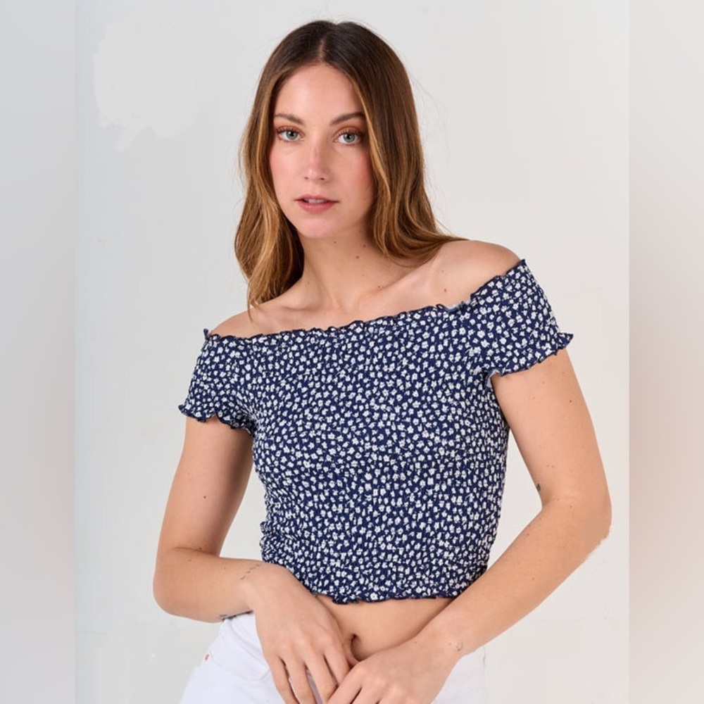Floral Smocked Top